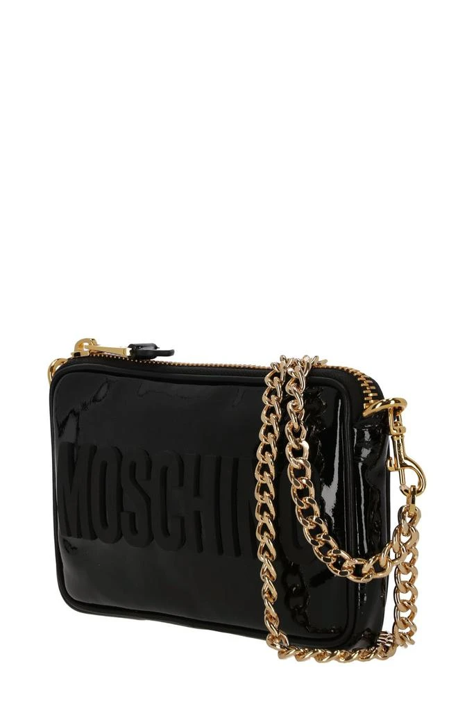 商品Moschino|Moschino Logo Embossed Zipped Crossbody Bag,价格¥2711,第3张图片详细描述