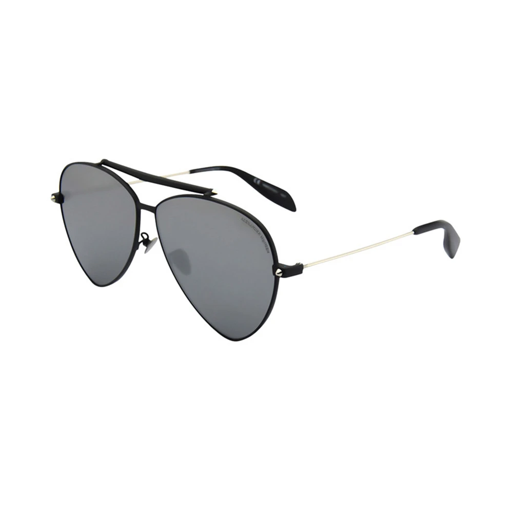 商品[国内直发] Alexander McQueen|Alexander McQueen 亚历山大·麦昆 男士太阳镜 AM0058S-001,价格¥646,第1张图片