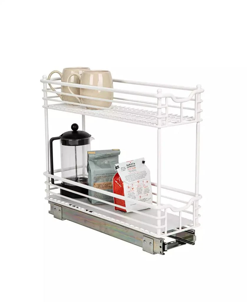 商品Household Essentials|Glidez Multipurpose Paint-Finished Steel Pull-Out/Slide-Out Storage Organizer with Plastic Liners for Under Cabinet 2-Tier Design,价格¥714,第1张图片