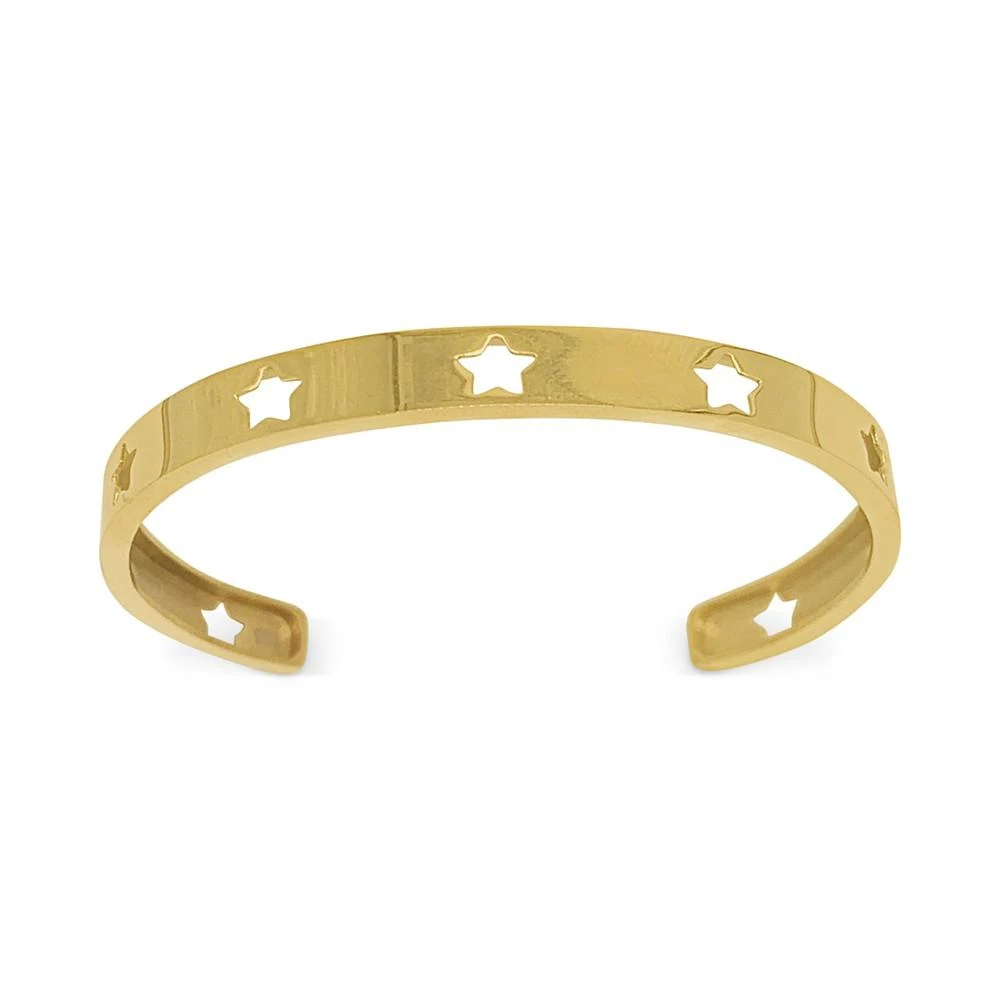 商品ADORNIA|14k Gold-Plated Star-Cutout Cuff Bracelet,价格¥169,第1张图片