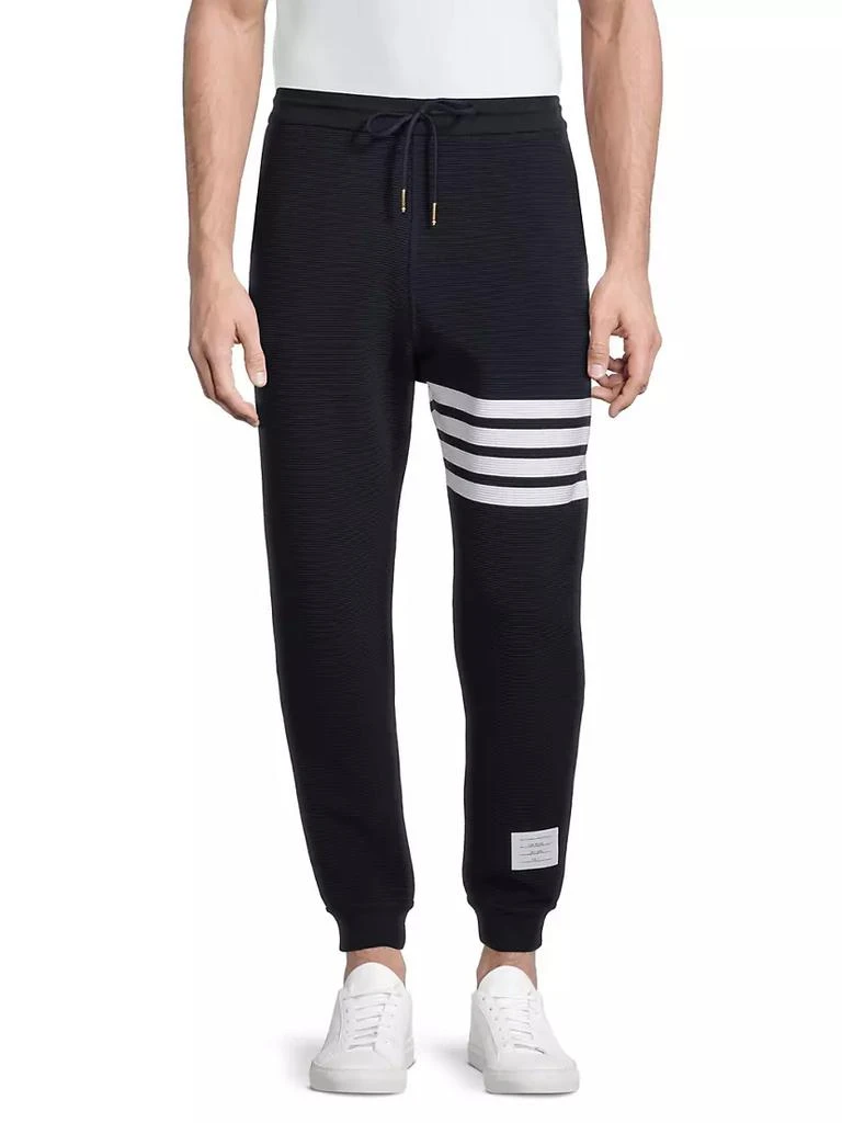 商品Thom Browne|4-Bar Cotton Sweatpants,价格¥5679,第3张图片详细描述