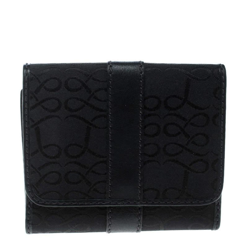 商品[二手商品] LANCEL|Lancel Black Canvas French Wallet,价格¥1126,第5张图片详细描述