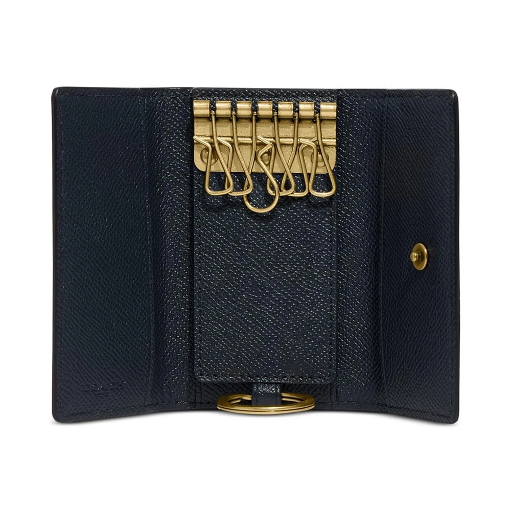 商品Coach|Crossgrain Leather 6 Ring Snap Closure Key Case,价格¥741,第2张图片详细描述