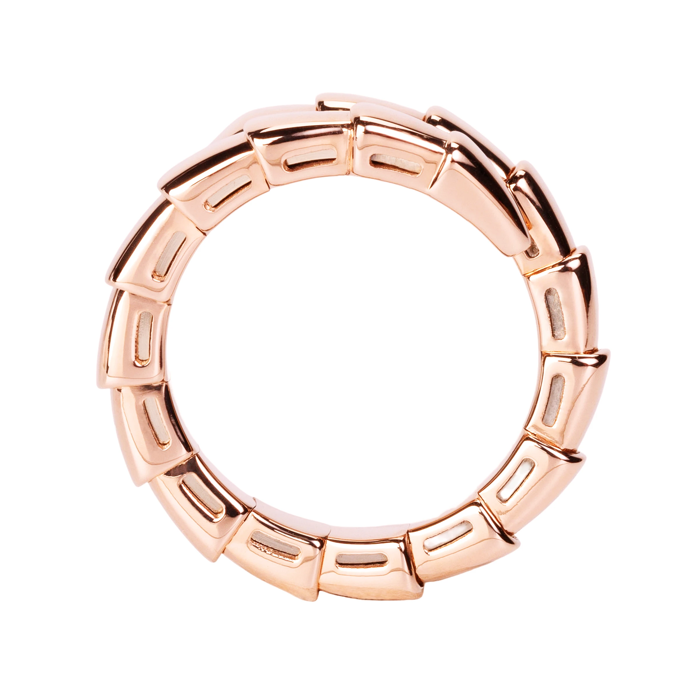 商品[国内直发] BVLGARI|宝格丽 SERPENTI系列 优雅个性 蛇形设计 18K玫瑰金 戒指 男女同款 玫瑰金,价格¥17261,第5张图片详细描述