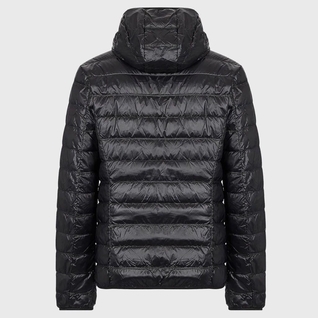 商品Emporio Armani|EA7 Men's Gold Logo Full Zip Puffer Jacket - Black,价格¥969,第2张图片详细描述