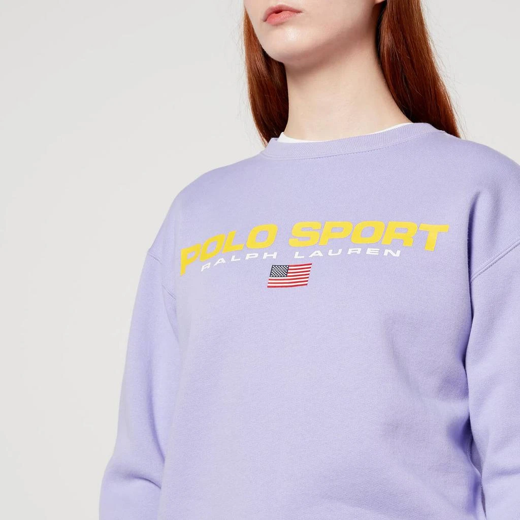 商品Ralph Lauren|Polo Ralph Lauren Women's Polo Sport Sweatshirt - Sky Lavender,价格¥619,第4张图片详细描述