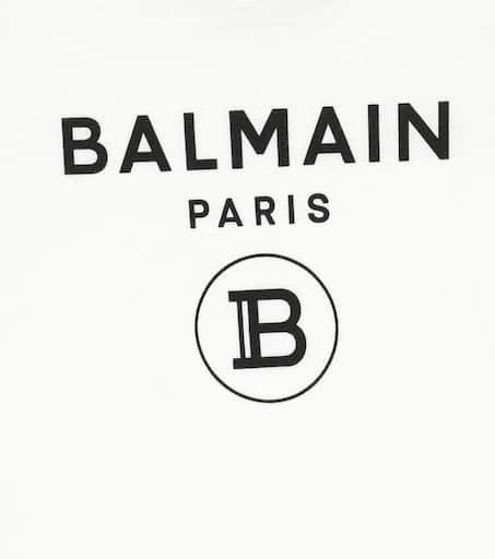 商品Balmain|Baby logo cotton T-shirt,价格¥981,第3张图片详细描述