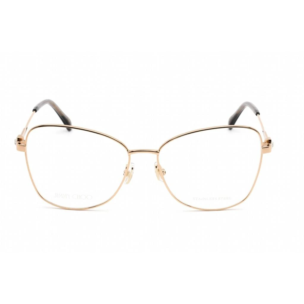 商品Jimmy Choo|Jimmy Choo Women's Eyeglasses - Rose Gold Stainless Steel Cat Eye | JC 304 0000 00,价格¥546,第2张图片详细描述