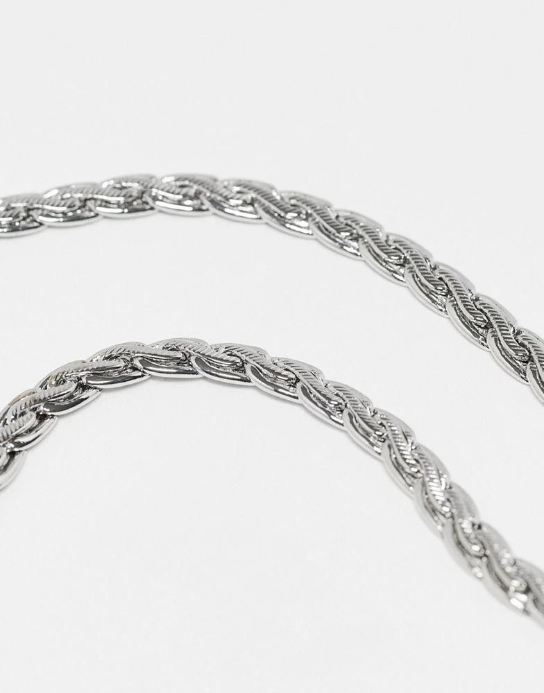 商品Reclaimed Vintage|Reclaimed Vintage inspired unisex everyday chain necklace in silver,价格¥88,第2张图片详细描述