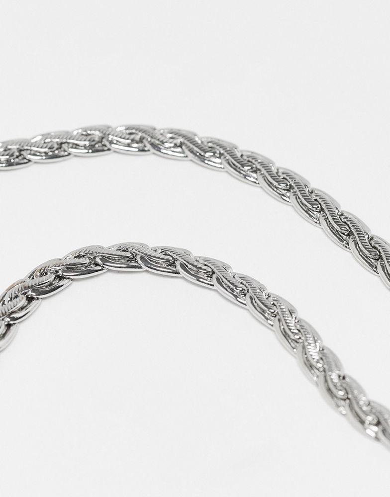 商品Reclaimed Vintage|Reclaimed Vintage inspired unisex everyday chain necklace in silver,价格¥81,第4张图片详细描述