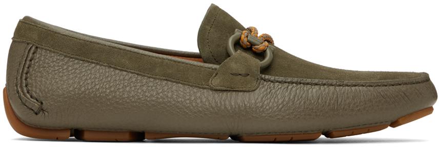 Khaki Driver Loafers商品第1张图片规格展示