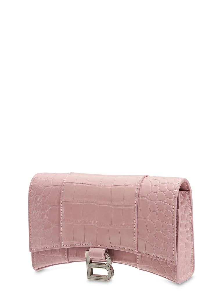 商品Balenciaga|Hourglass Embossed Leather Chain Wallet,价格¥13533,第3张图片详细描述