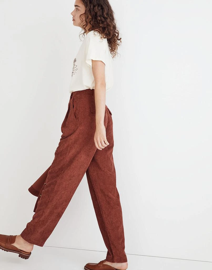 商品Madewell|Corduroy High-Rise Tapered Pants,价格¥401,第2张图片详细描述