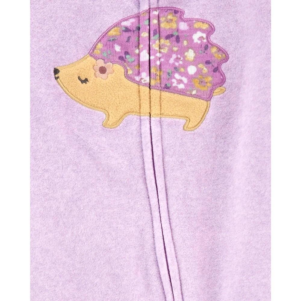 商品Carter's|Baby Girls Hedgehog Zip-Up Fleece Sleep and Play,价格¥61,第2张图片详细描述