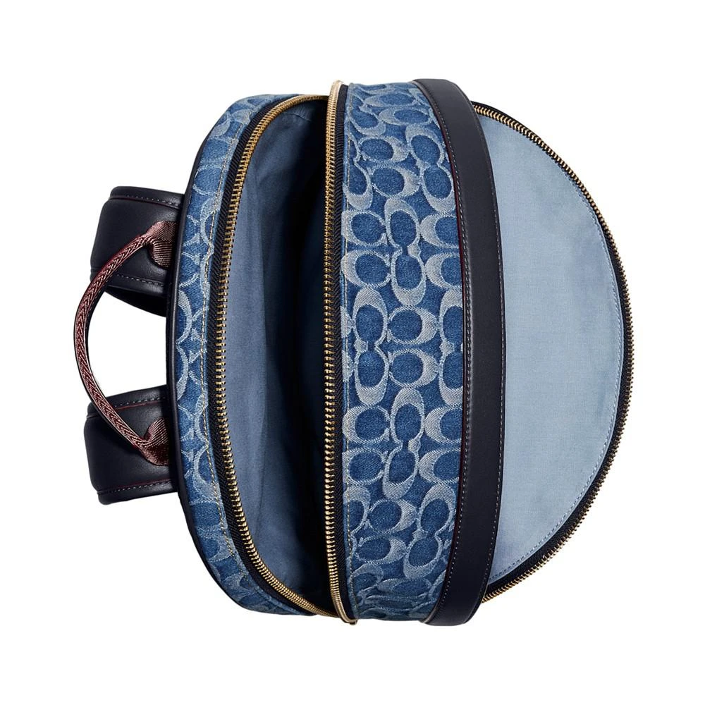 商品Coach|Men's Charter Signature Denim Backpack,价格¥2602,第4张图片详细描述
