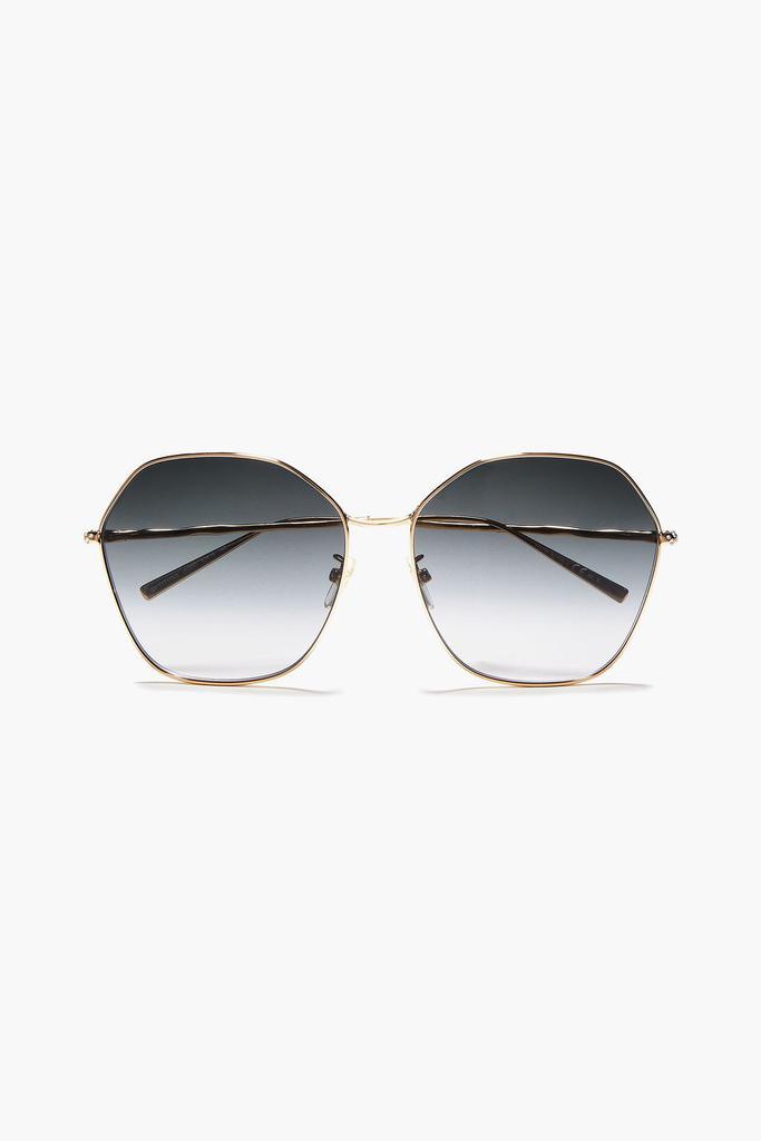 商品Givenchy|Hexagon-frame crystal-embellished gold-tone sunglasses,价格¥1757,第1张图片