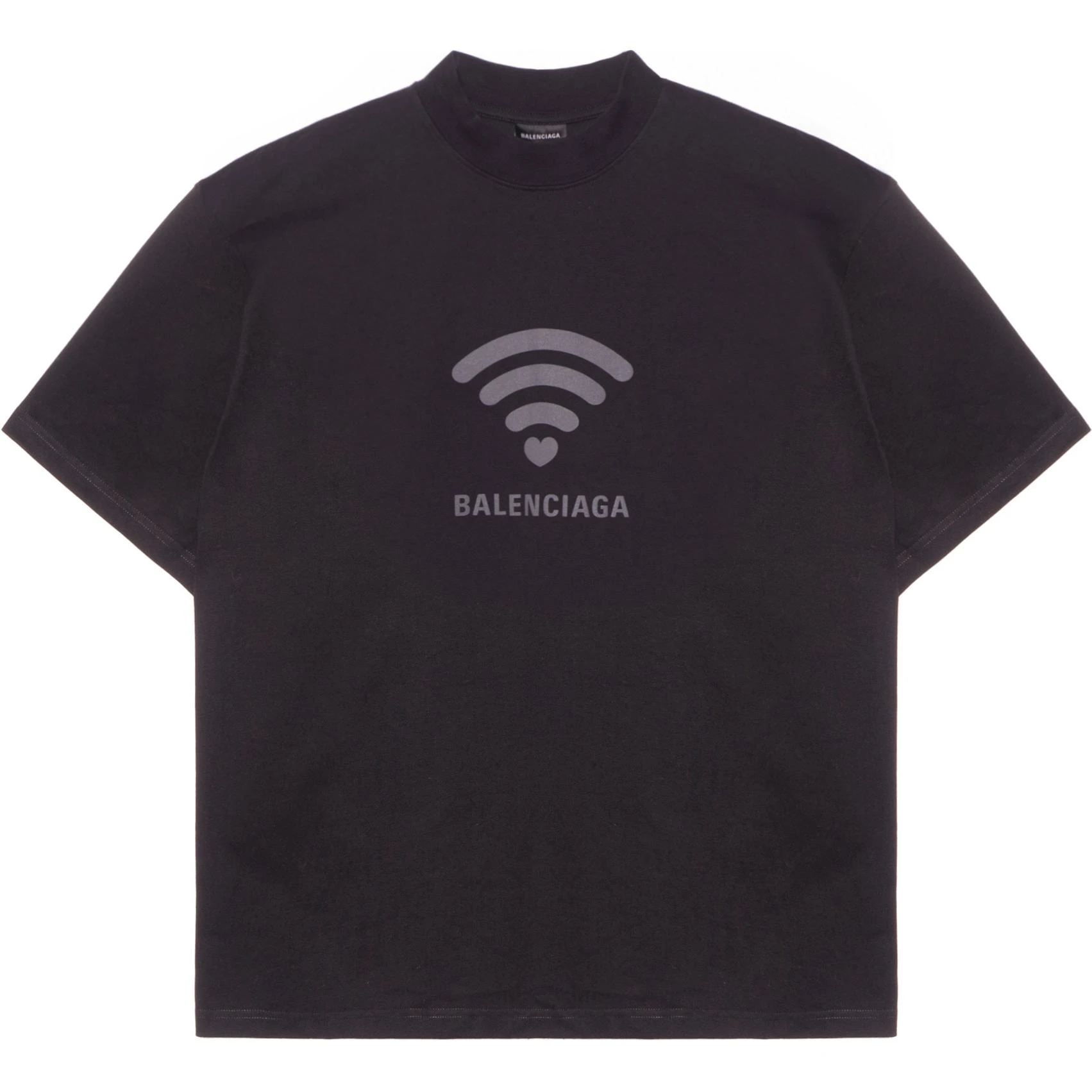 商品[国内直发] Balenciaga|巴黎世家 字母Logo印花圆领短袖T恤 男款 黑色,价格¥3481,第1张图片