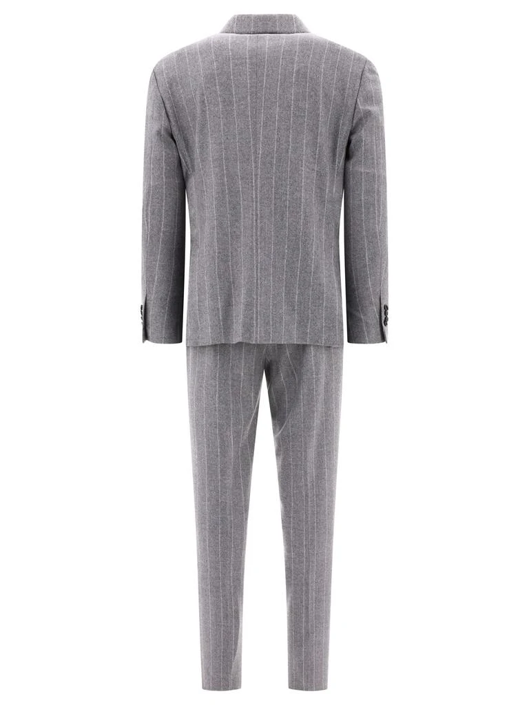 商品LARDINI|Pinstriped Suit Suits Grey,价格¥8789,第2张图片详细描述