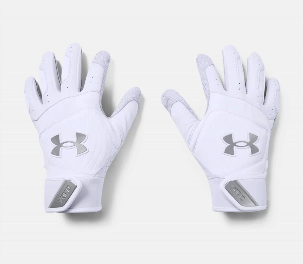 商品Under Armour|Men'S Yard Batting Gloves in White/White/Steel,价格¥309,第1张图片