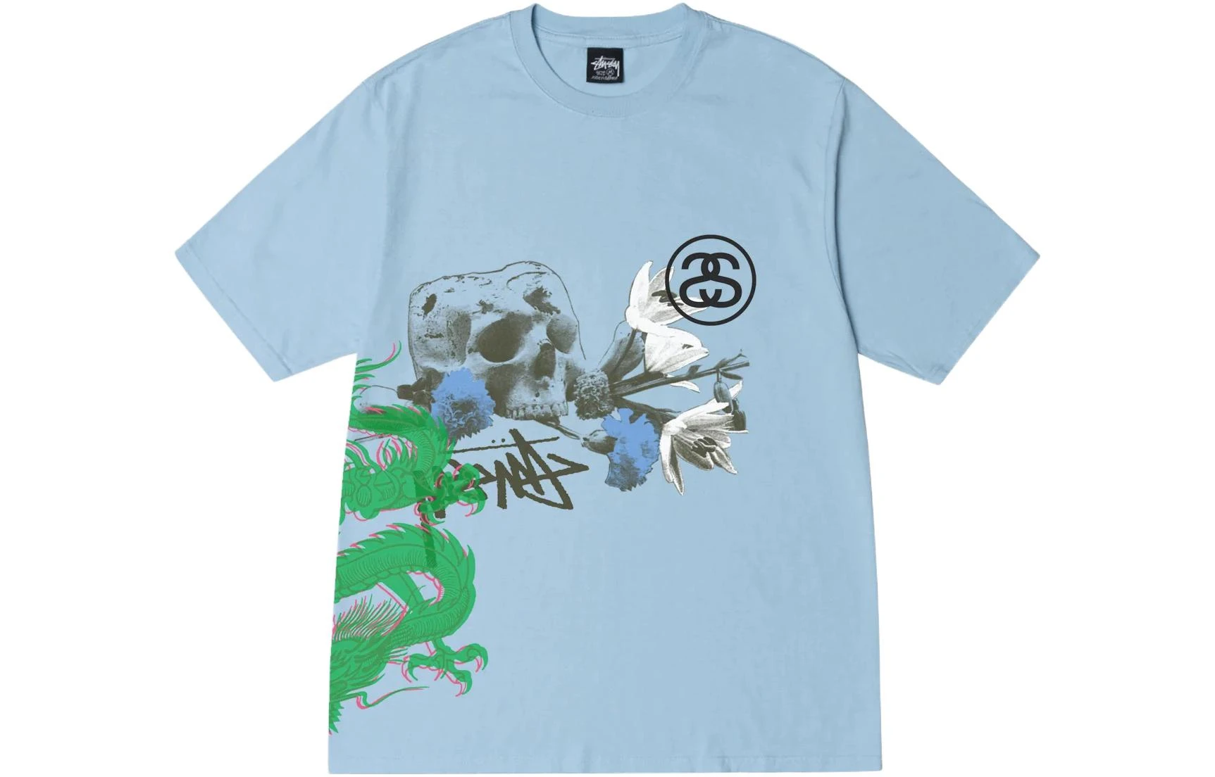 商品[国内直发] STUSSY|SS23 撞色多元素字母骰子印花圆领短袖T恤 男女同款,价格¥794,第3张图片详细描述
