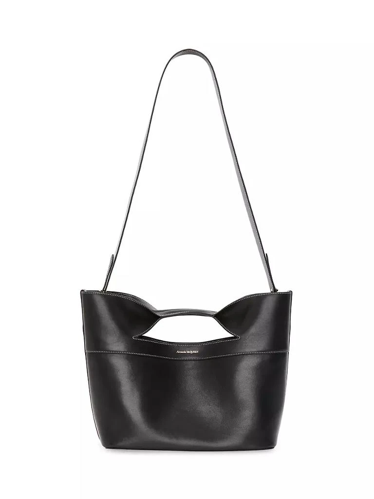 商品Alexander McQueen|The Small Bow Leather Top-Handle Bag,价格¥16817,第3张图片详细描述