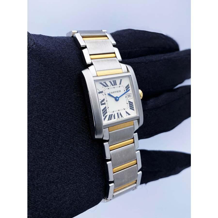 Pre-owned Cartier Tank Franaise Quartz Unisex Watch 2465商品第3张图片规格展示