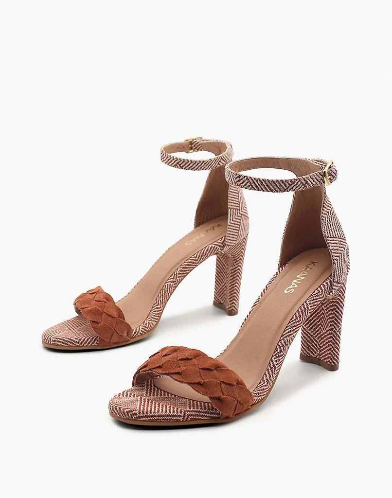 商品Madewell|KAANAS Ordu Suede Braid Heel with Ankle Strap,价格¥1022,第1张图片