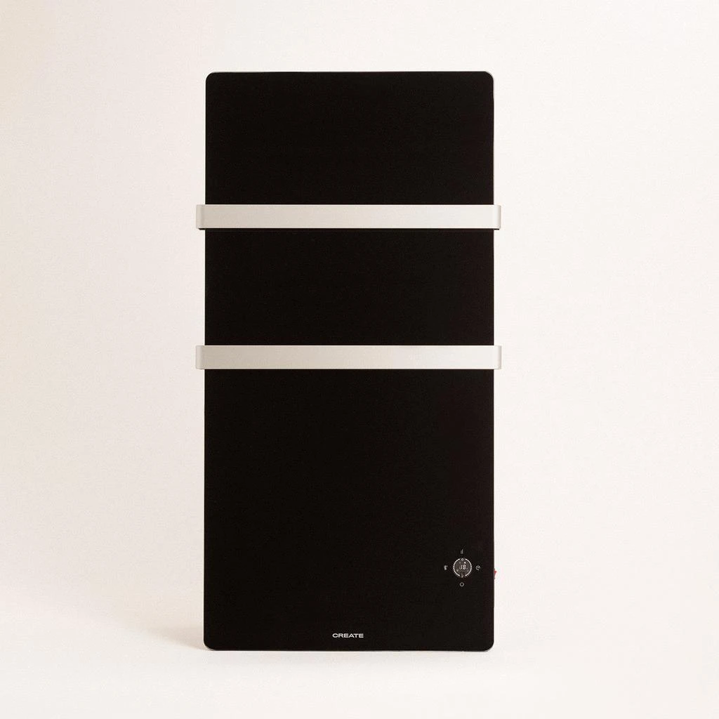 商品预计3周后发货 Create|Warm Towel Crystal 600W - Sèche-Serviettes Électrique En Verre Avec Wifi - Noir,价格¥1613,第3张图片详细描述