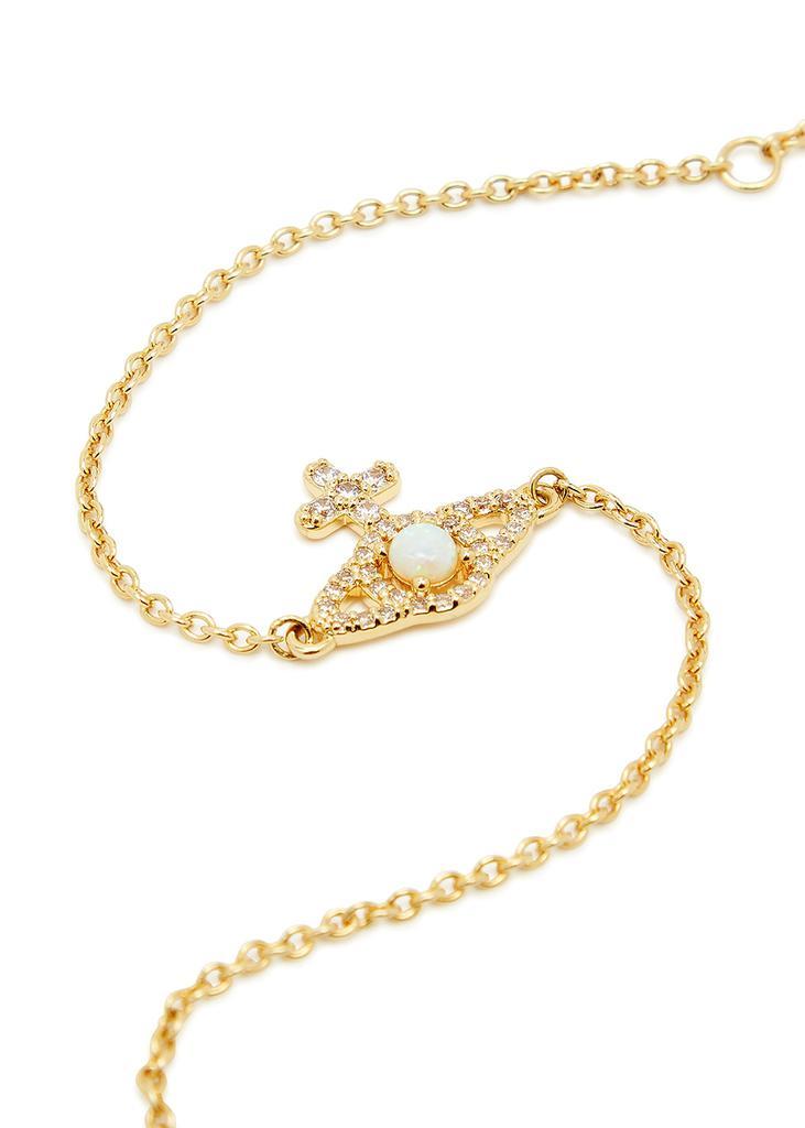 商品Vivienne Westwood|Olympia gold-tone orb bracelet,价格¥966,第4张图片详细描述
