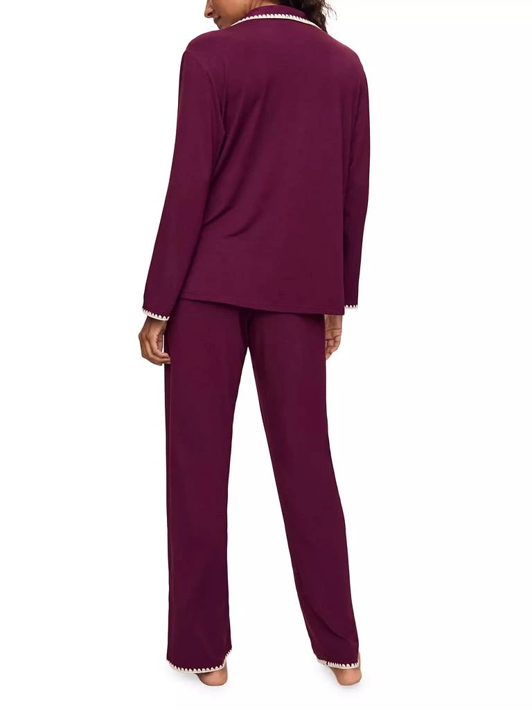 商品Eberjey|Two-Piece Frida Whip Stitch Pajama Set,价格¥1176,第3张图片详细描述