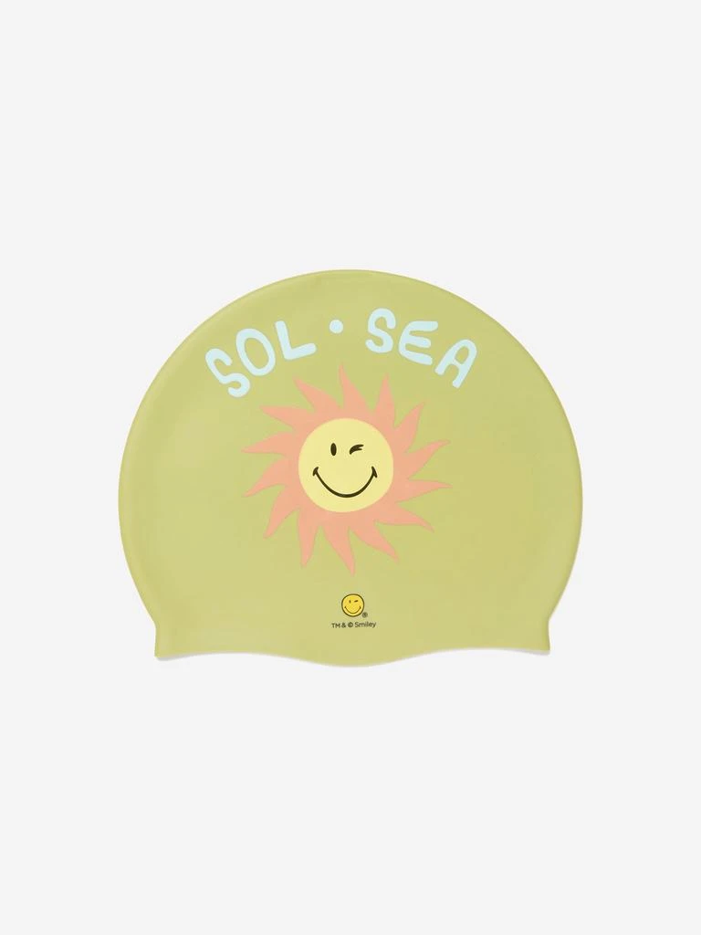 商品Sunnylife|Sunnylife Kids Smiley World Swimming Cap in Green,价格¥67,第3张图片详细描述