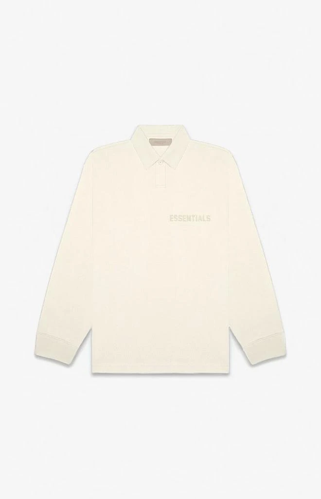 商品Essentials|Egg Shell Long Sleeve Polo Sweatshirt,价格¥293,第1张图片