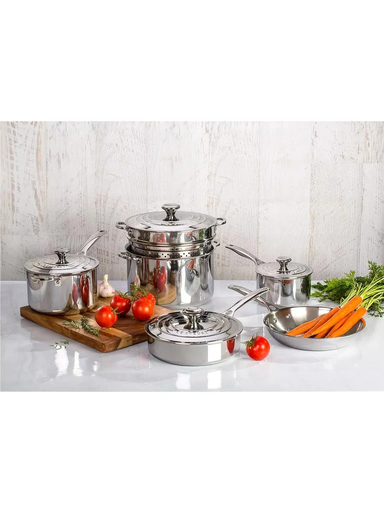 商品Le Creuset|10-Piece Stainless Steel Cookware Set,价格¥9135,第3张图片详细描述