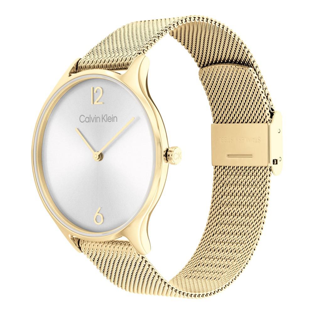 Gold-Tone Mesh Bracelet Watch 38mm商品第2张图片规格展示