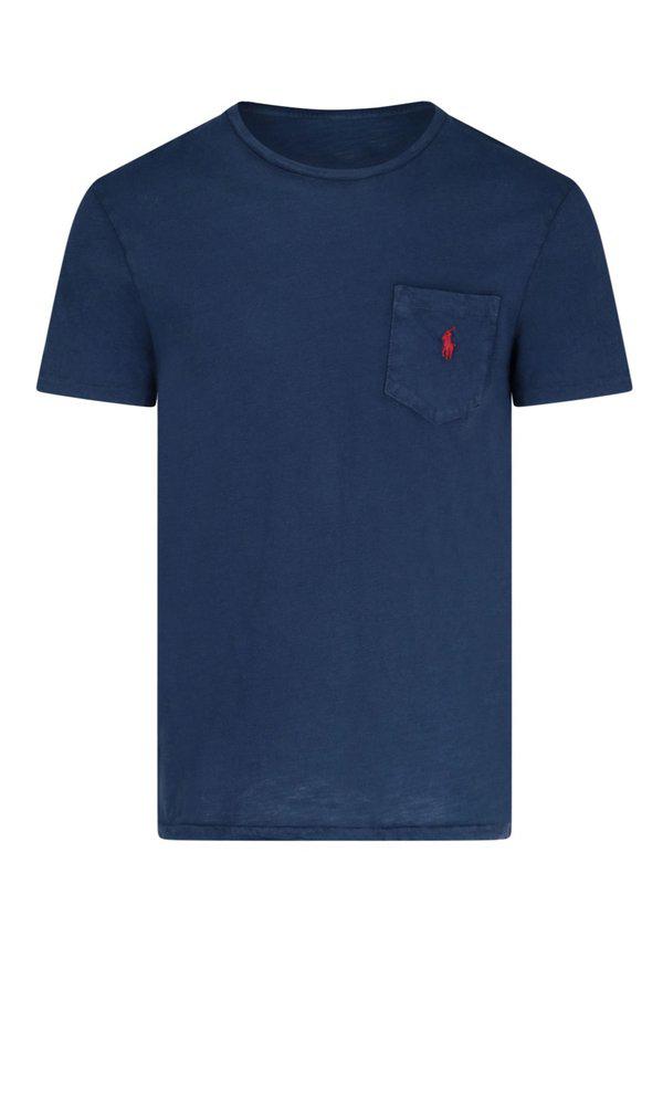 Polo Ralph Lauren Logo Embroidered Crewneck T-Shirt商品第1张图片规格展示