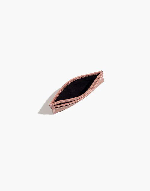 商品Madewell|The Leather Card Case in Nubuck Leather,价格¥150,第2张图片详细描述