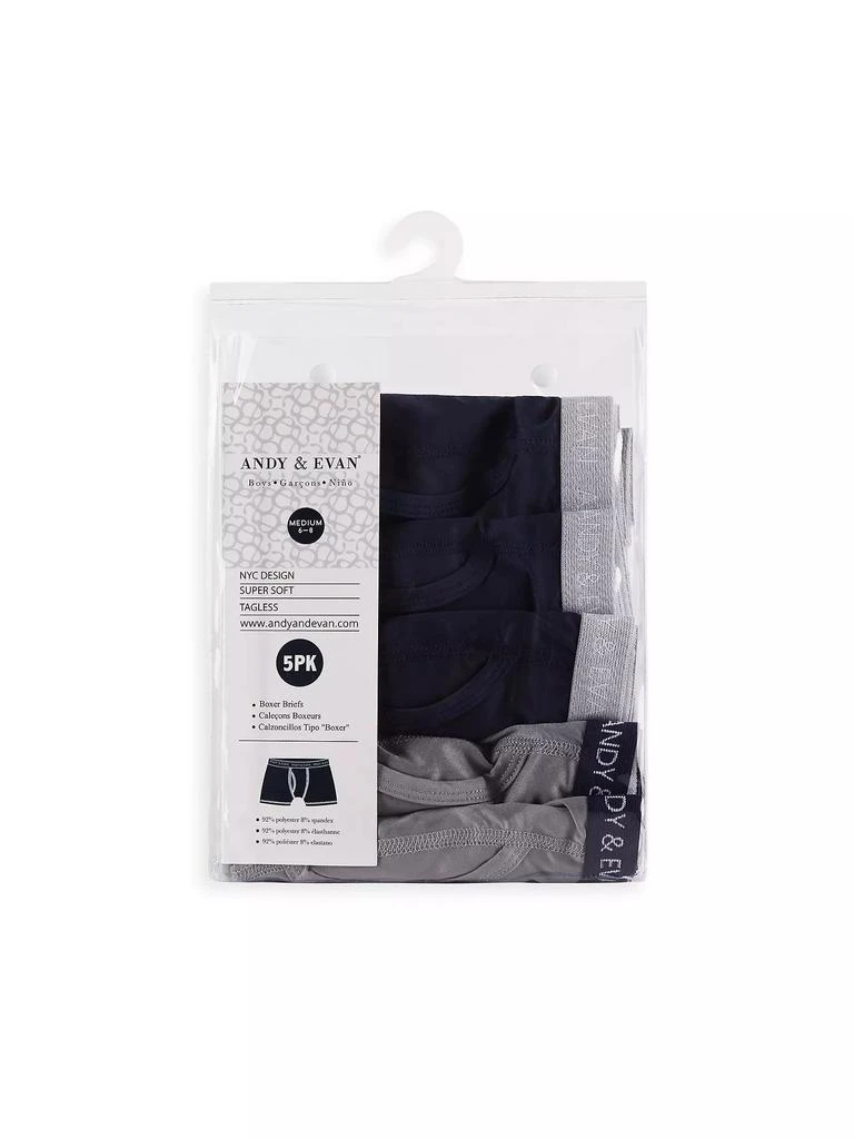 商品Andy & Evan|Little Boy's & Boy's 5-Piece Microfiber Boxer Briefs Set,价格¥300,第4张图片详细描述