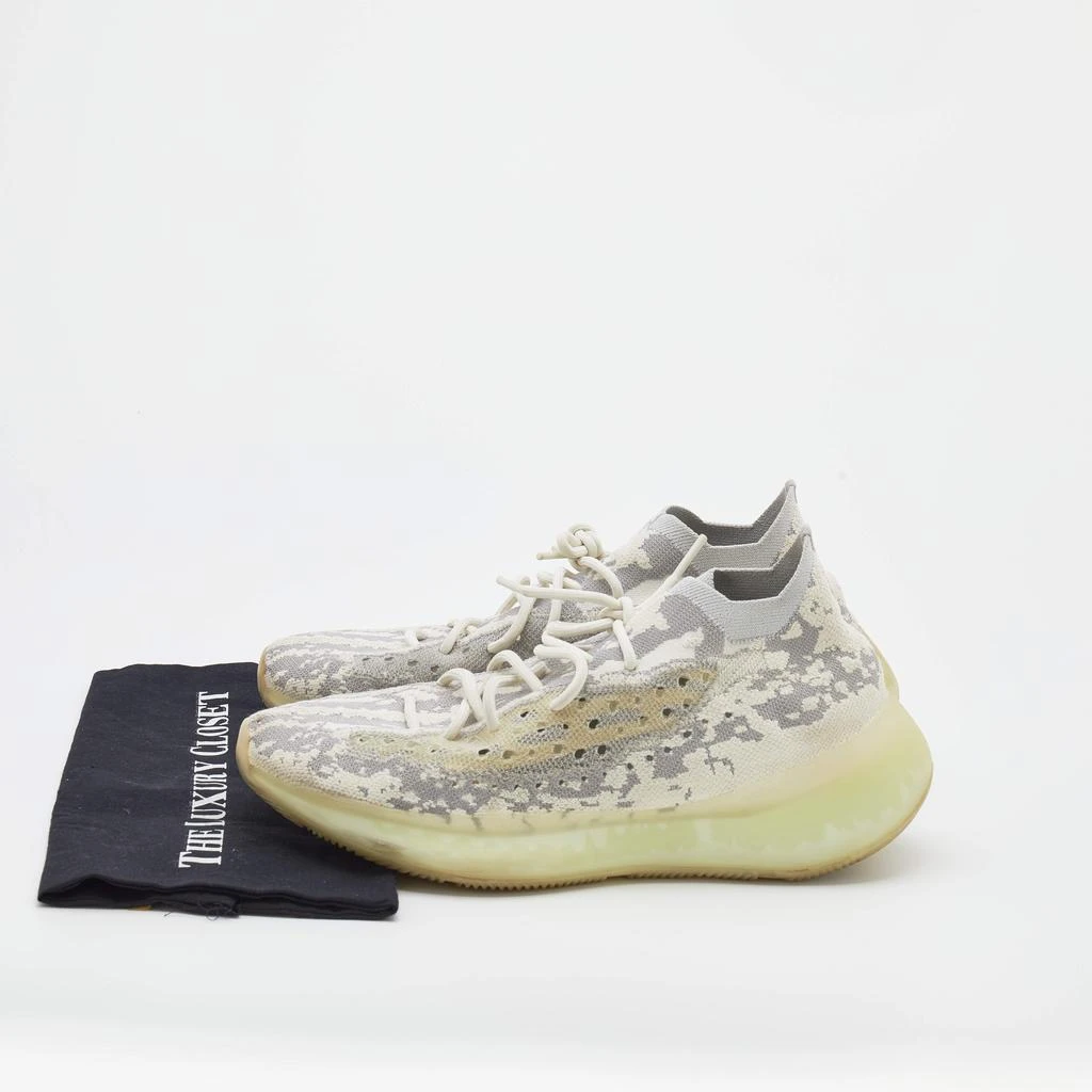 Yeezy x Adidas Grey/White Knit Fabric Boost 380 Alien Sneakers Size 46 2/3 商品