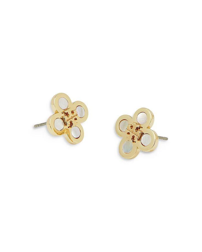 商品Tory Burch|Kira Mother Of Pearl Clover Stud Earrings in Gold Tone,价格¥664,第3张图片详细描述
