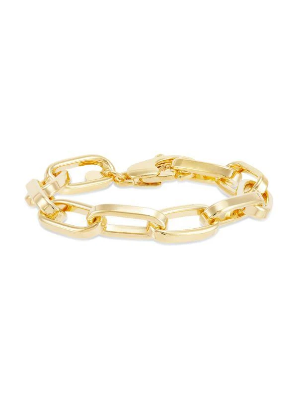 商品Saks Fifth Avenue|14K Goldplated Sterling Silver Paperclip Bracelet,价格¥1556,第1张图片