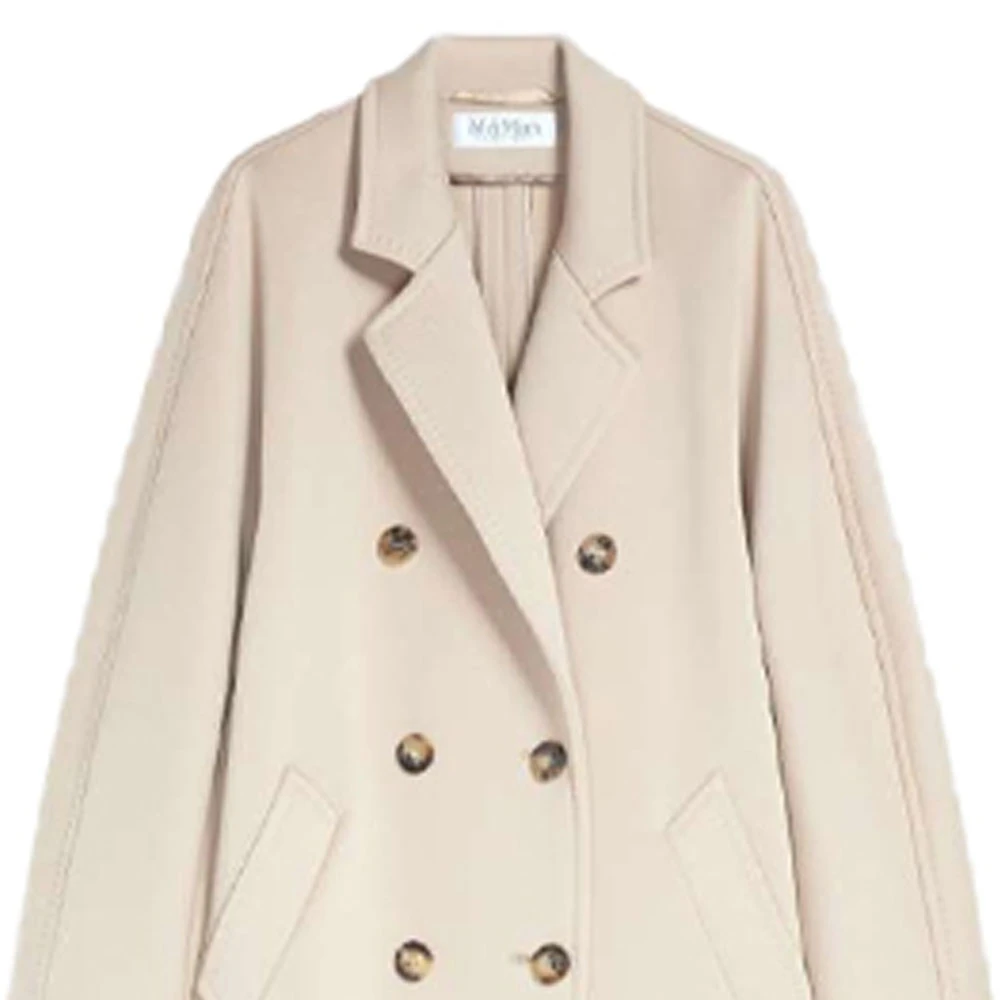 商品[国内直发] Max Mara|[预售3天]101801系列 Madame2系列 轻版双面呢宽松排扣大衣 女款 浅驼色,价格¥6557,第7张图片详细描述