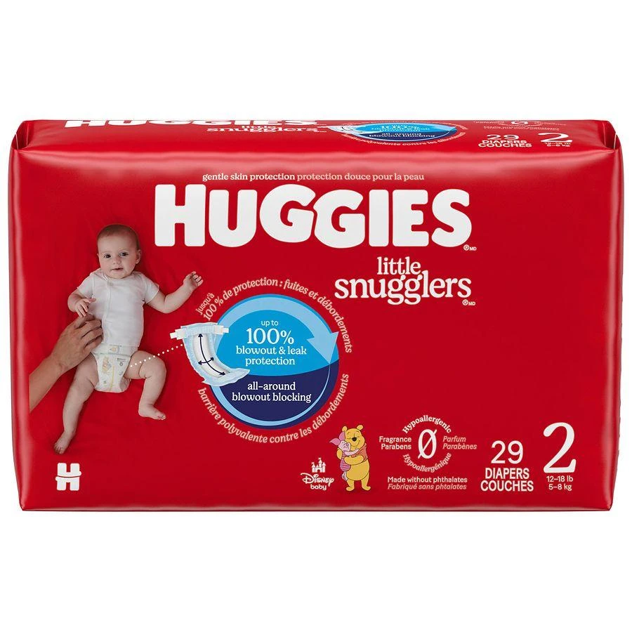 商品Huggies|Baby Diapers Unscented, Size 2 (12-18 lbs),价格¥94,第2张图片详细描述