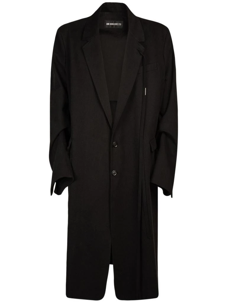 商品ANN DEMEULEMEESTER|Thomas Slouchy Long Cotton Coat,价格¥15495,第1张图片