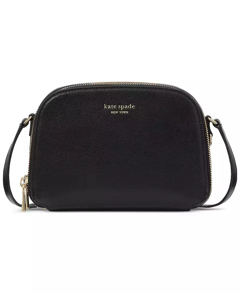 商品Kate Spade|Devin Saffiano Leather Double Zip Dome Crossbody Bag,价格¥1284,第1张图片