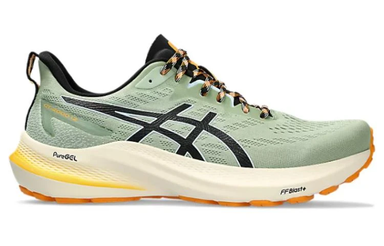 商品[国内直发] Asics|GT-2000 12 轻盈舒适 网布防滑耐磨减震 低帮 训练跑步鞋 男款 米绿色,价格¥852,第3张图片详细描述
