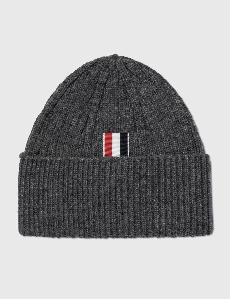 商品Thom Browne|4 BAR STRIPE CASHMERE RIB HAT,价格¥2987,第4张图片详细描述