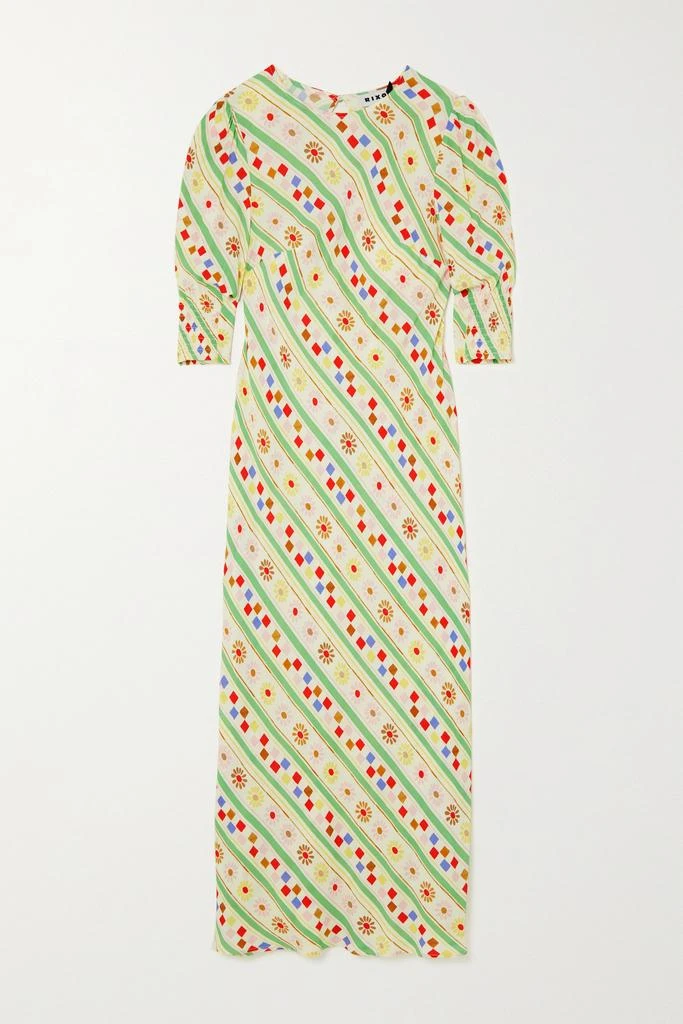 商品Rixo|Jess 印花梭织中长连衣裙,价格¥1719,第1张图片