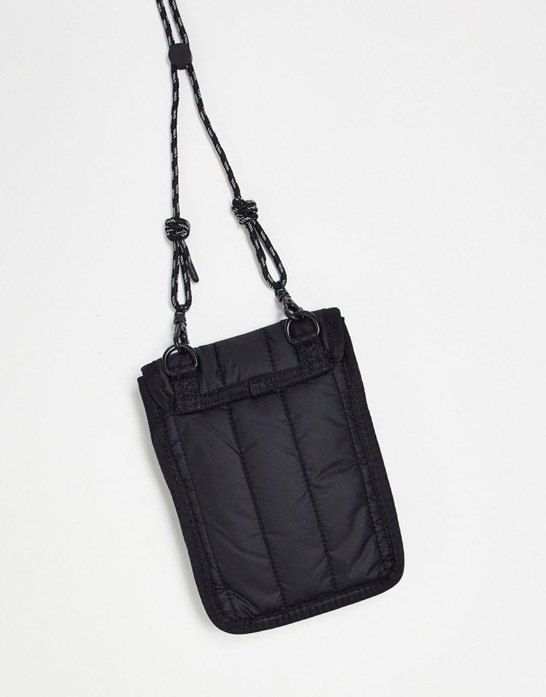 商品Hunter|Hunter Intrepid puffer essential phone pouch in black,价格¥324,第4张图片详细描述