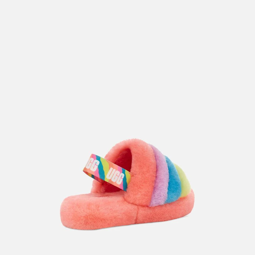 商品UGG|UGG KIDS' FLUFF YEAH SLIDE SLIPPERS - PEACH BLISS,价格¥329,第3张图片详细描述