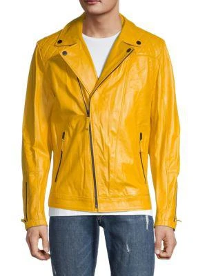 商品RON TOMSON|Leather Biker Jacket,价格¥788,第1张图片